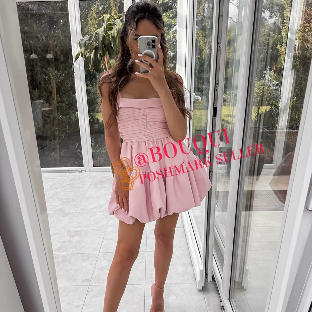 BLOGGERS FAV ZARA DRAPED BALLOON MINI DRESS - Picture 10 of 15